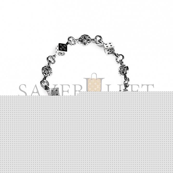CHROME HEARTS  DICE AND CROSSBALL BRACELET