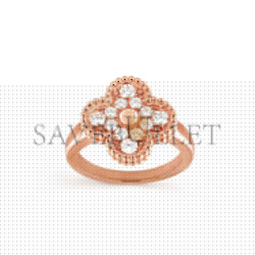 VAN CLEEF ARPELS VINTAGE ALHAMBRA RING - ROSE GOLD, DIAMOND  VCARP2R400