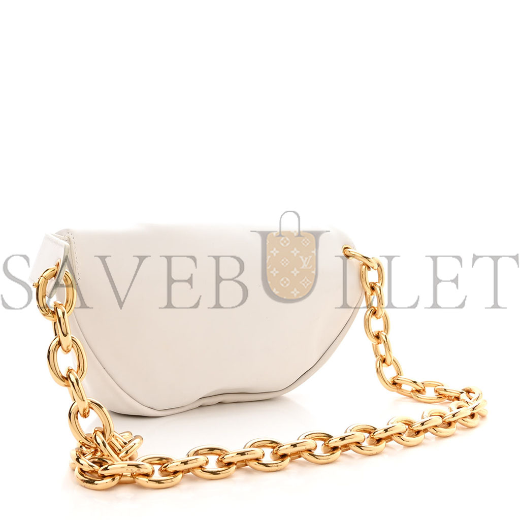 bo*te*ga Ve*ne*ta nappa the belt chain pouch chalk (24*14*7cm)