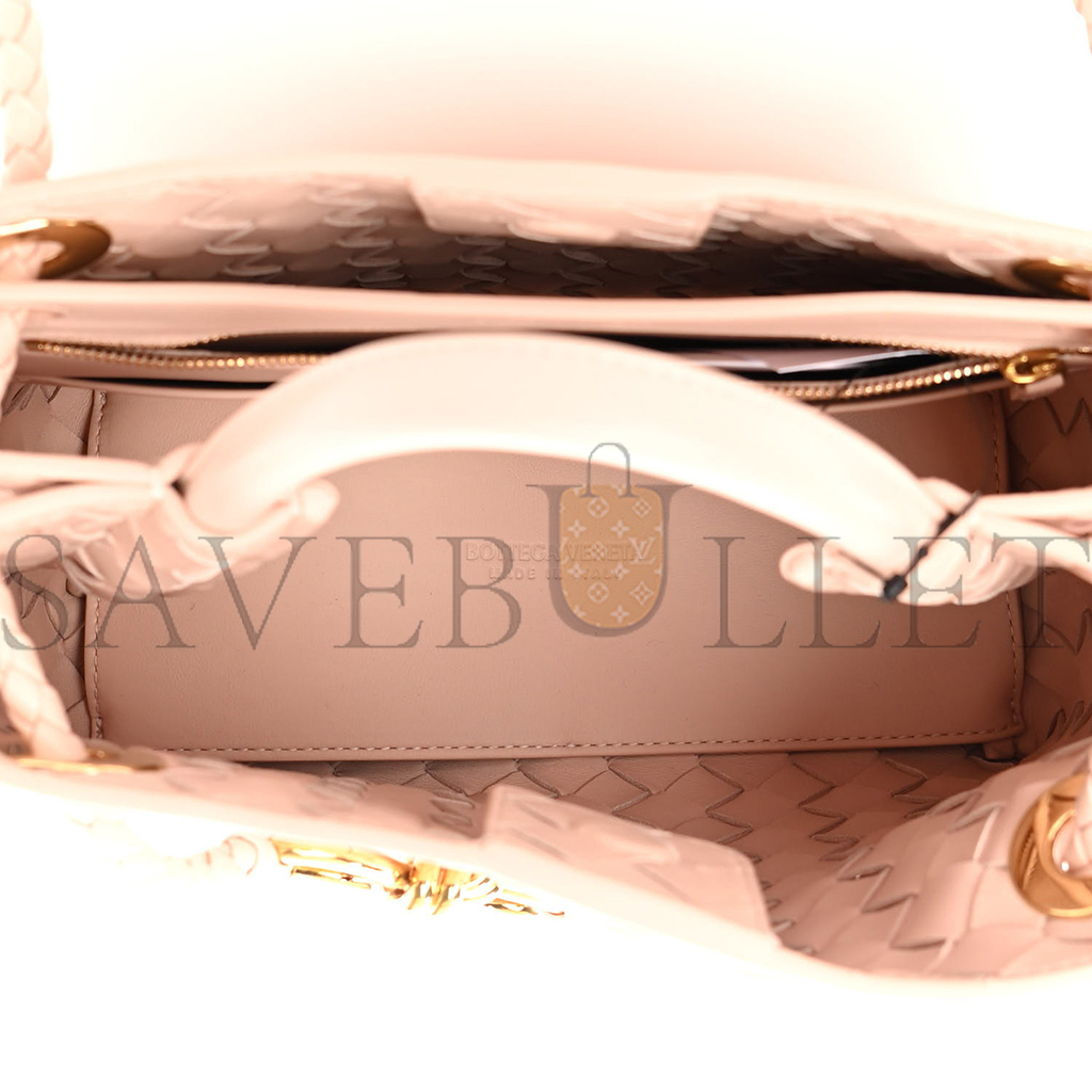 bo*te*ga Ve*ne*ta nappa intrecciato small andiamo shoulder bag nude (25*20*10cm)