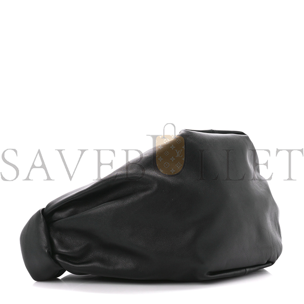 bo*te*ga Ve*ne*ta nappa mini double knot bag black (25*16*13cm)