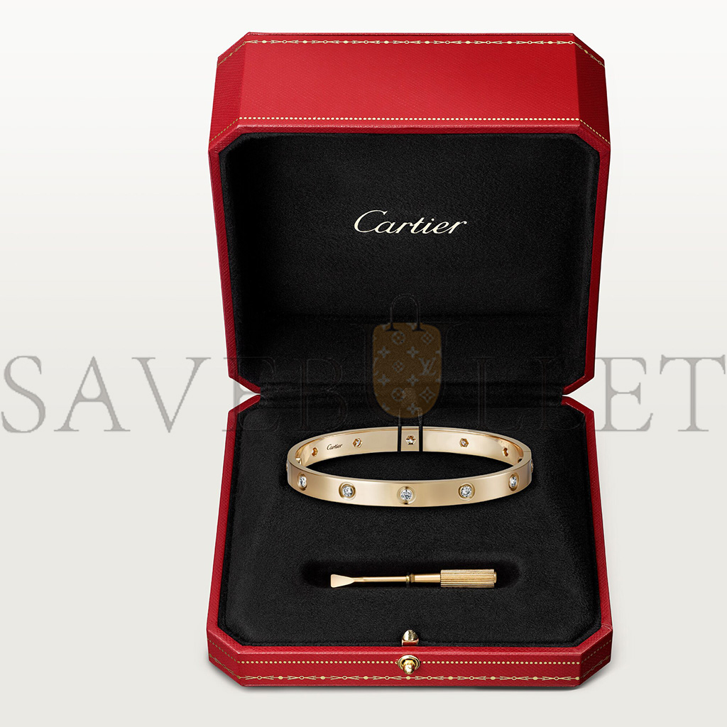 CARTIER LOVE BRACELET, 10 DIAMONDS B6070317