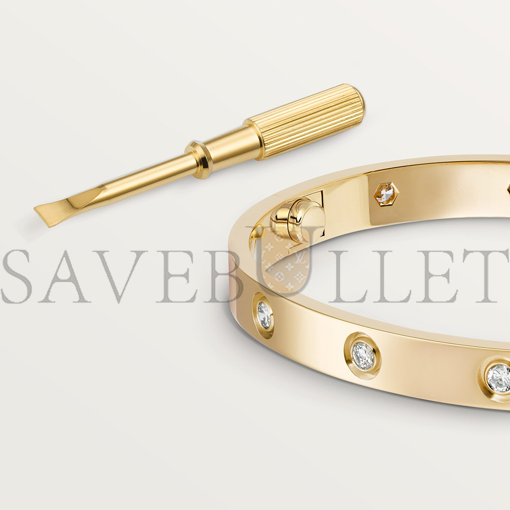 CARTIER LOVE BRACELET, 10 DIAMONDS B6070317