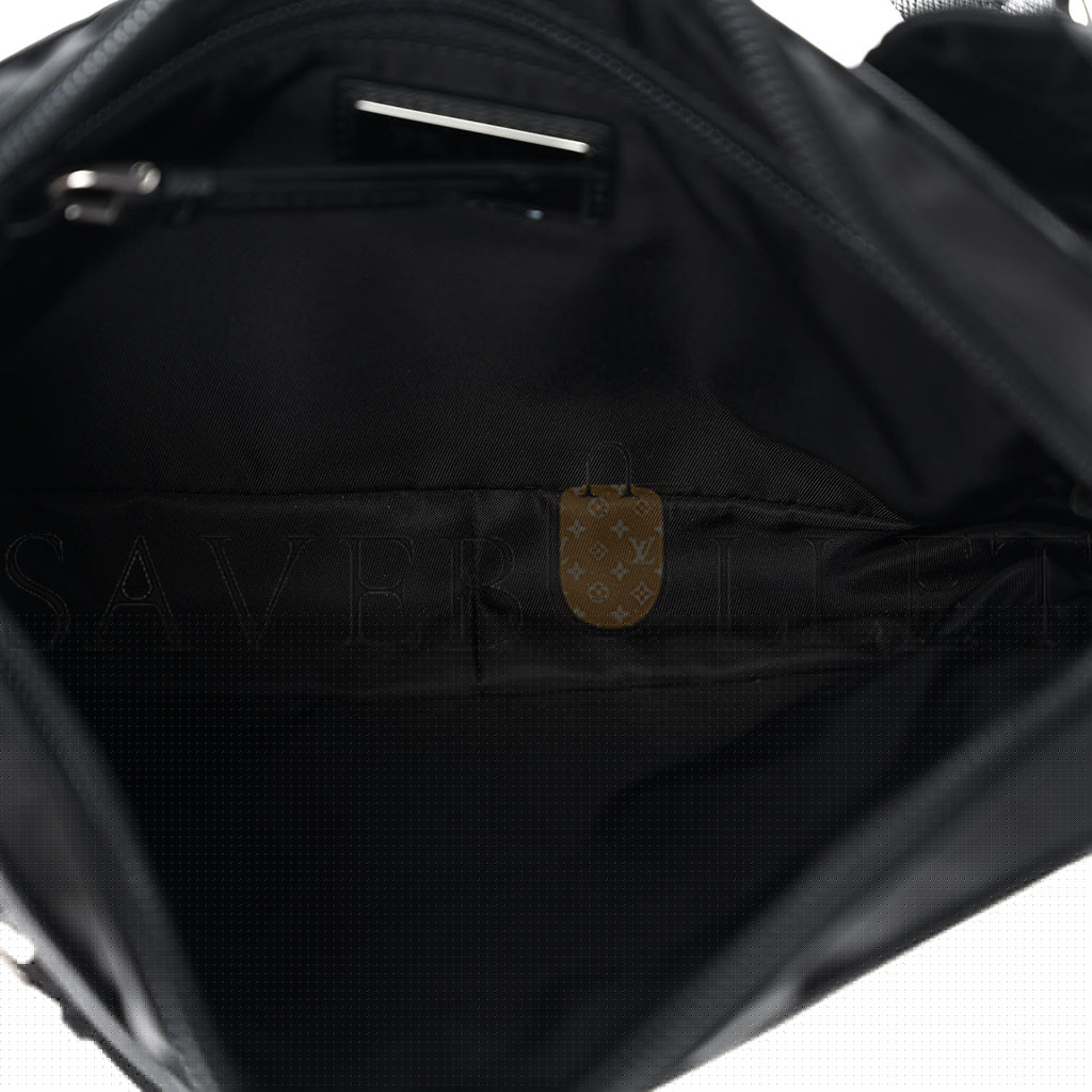 Pra*a tessuto nylon belt bag black (22*13*5cm)