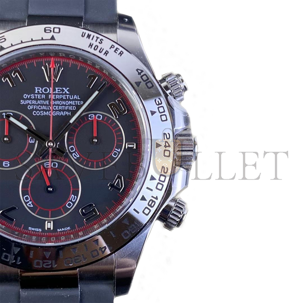 ROLEX DAYTONA COSMOGRAPH 40MM 18K WHITE GOLD AUTOMATIC MECHANICAL WATCH 116519-0104
