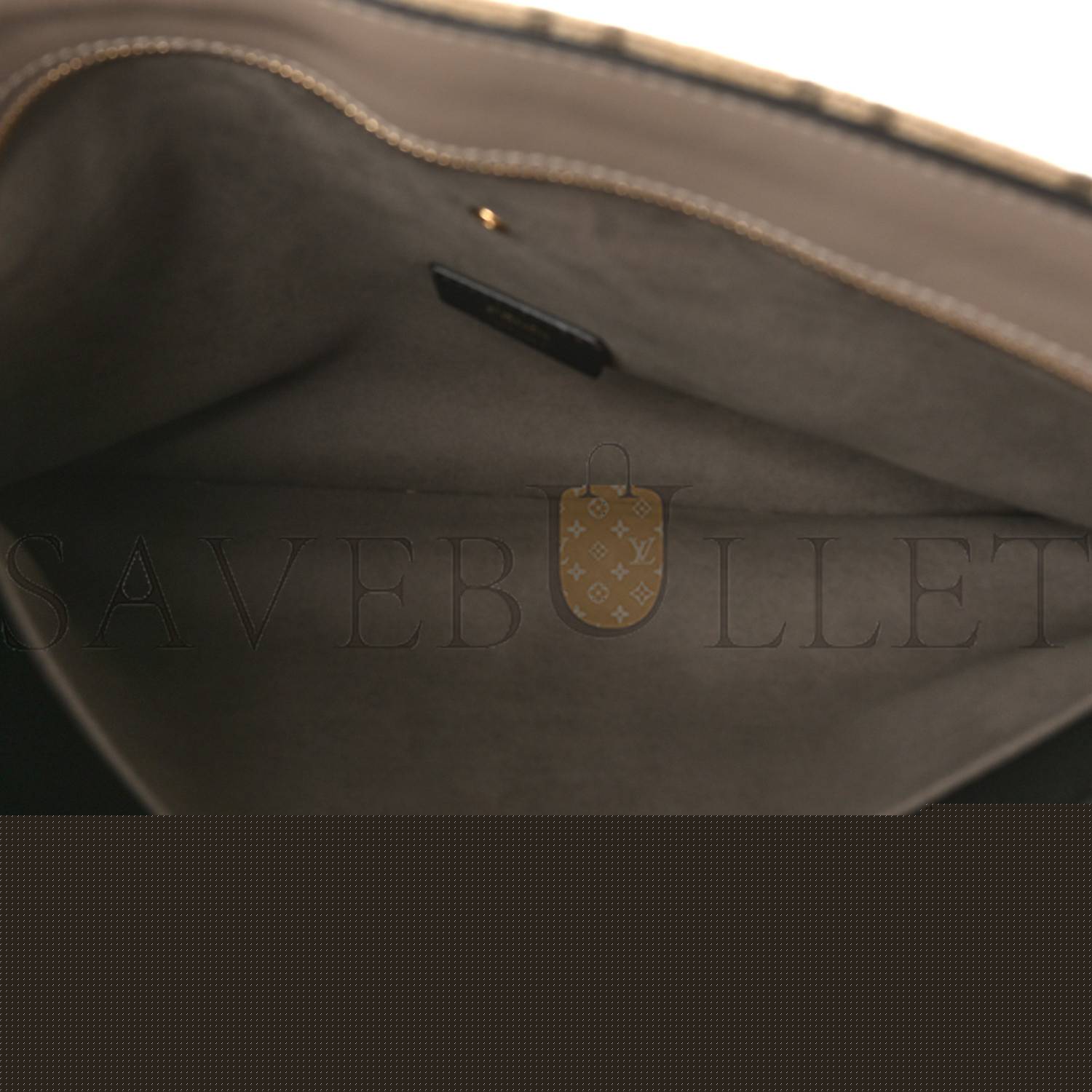 F**di chenille vitello seta plexiglass ff F**di o'lock zipper tortora nuvola (34*23*13cm)