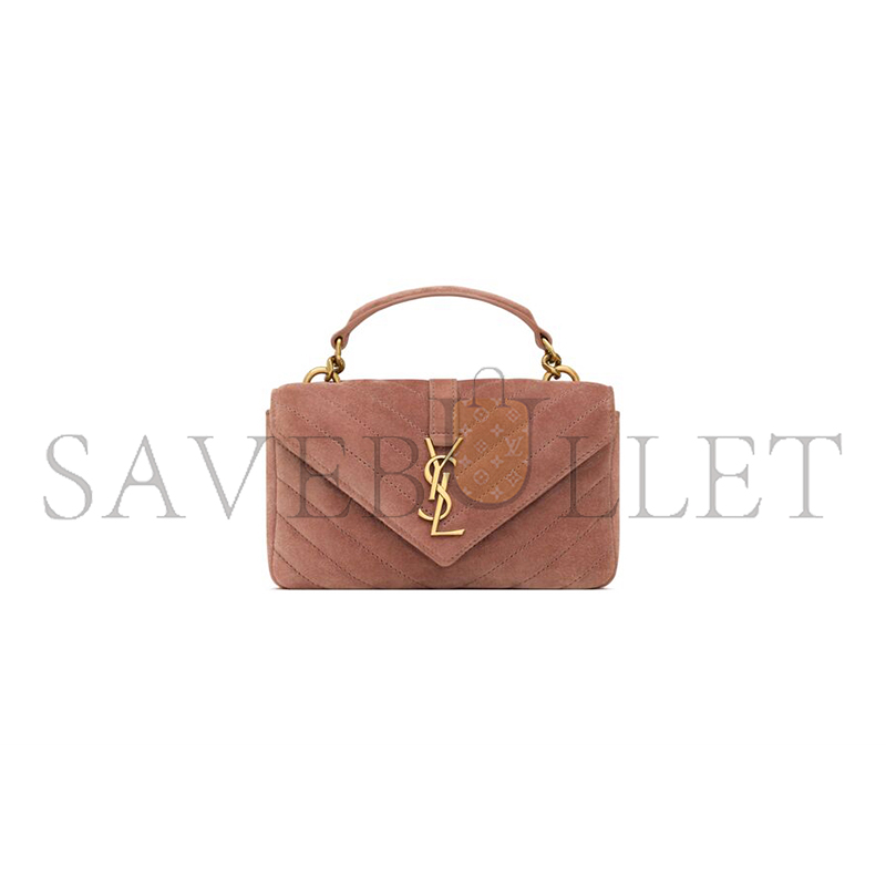 YSL COLLEGE MINI IN SUEDE 7794301U8275922 (20*13*3cm)