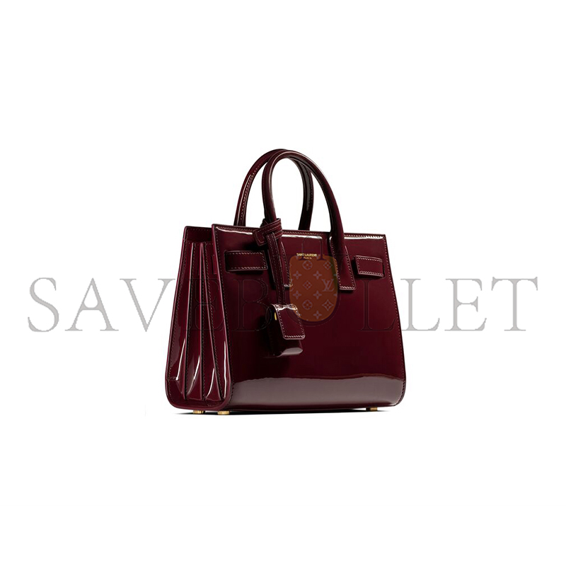 YSL SAC DE JOUR IN PATENT LEATHER-NANO 398711B870W6413 (22*18*10.5cm)