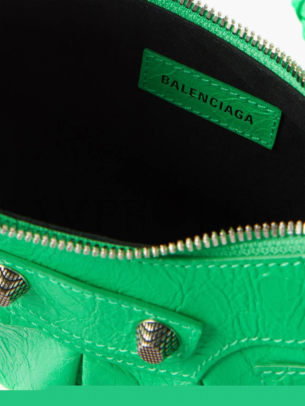 Ba*len*cia*ga green cagole xs studded leather shoulder bag matchesfashion us (25*17.7*6cm)