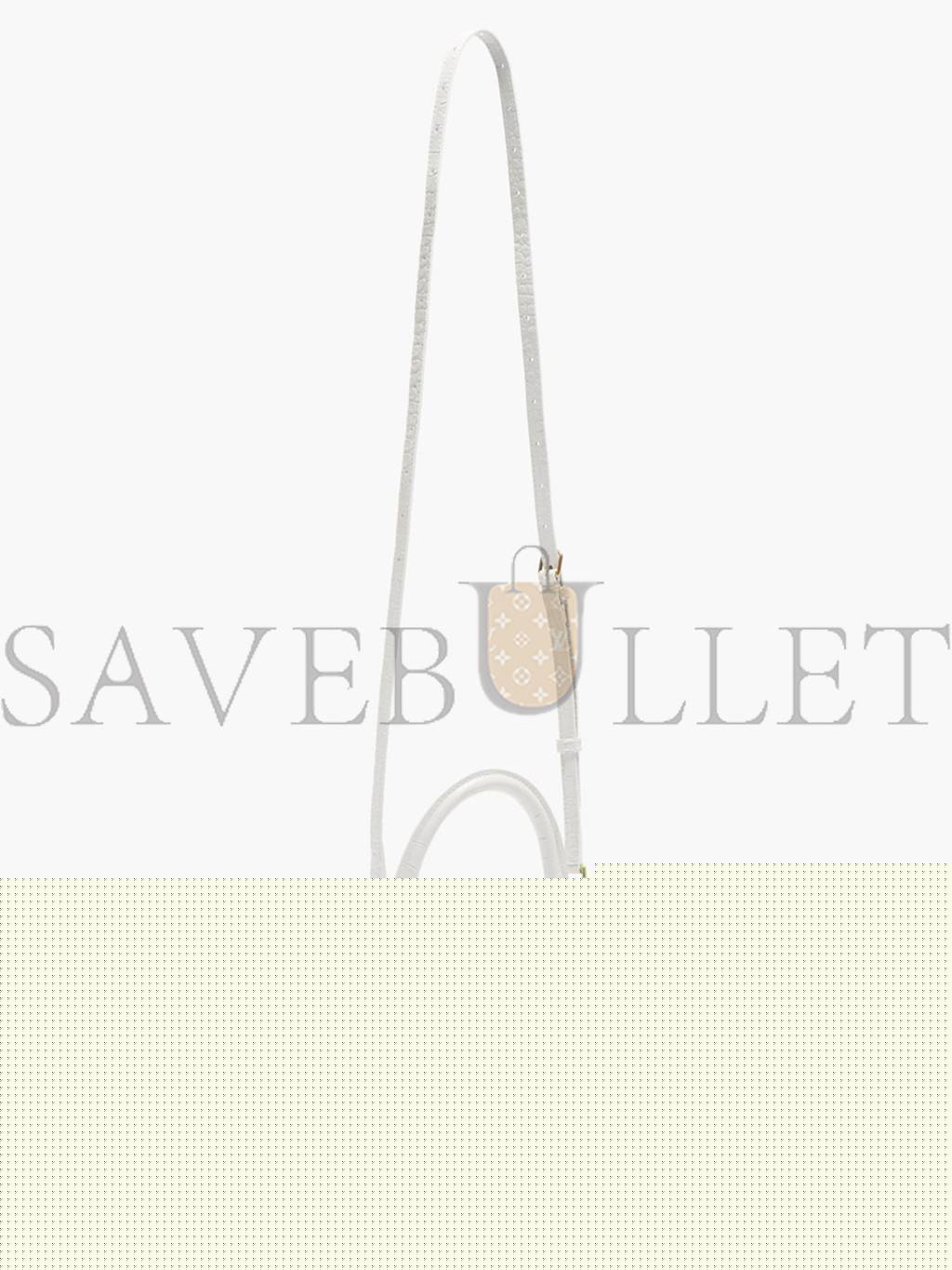 Ba*len*cia*ga white hourglass s crocodile-effect leather bag matchesfashion us (22.5*15*10cm)