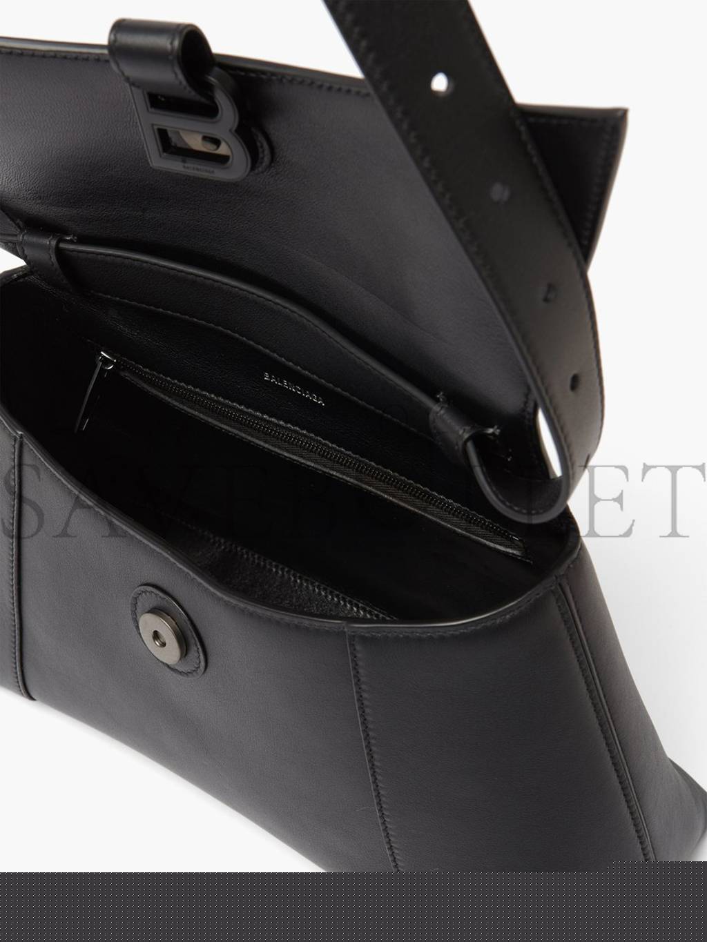 Ba*len*cia*ga black hourglass s leather bag matchesfashion us (29*17.8*10.5cm)