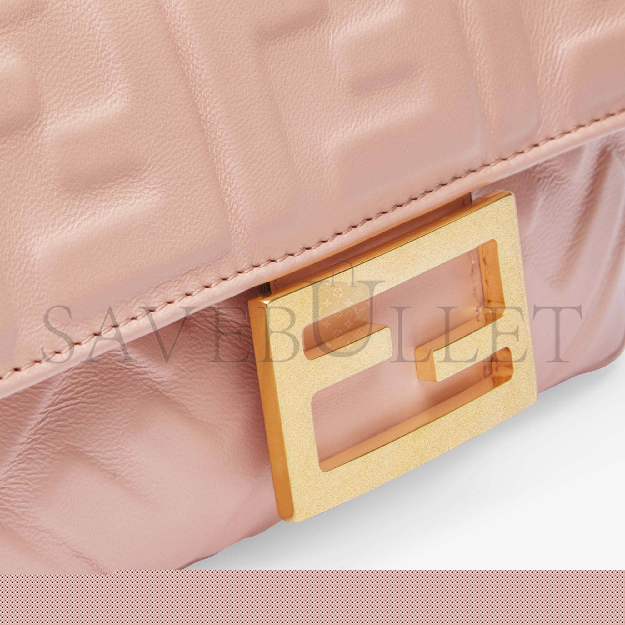F**di baguette mini - pink nappa leather bag 8bs017a72vf19pq (19*11.5*4cm)