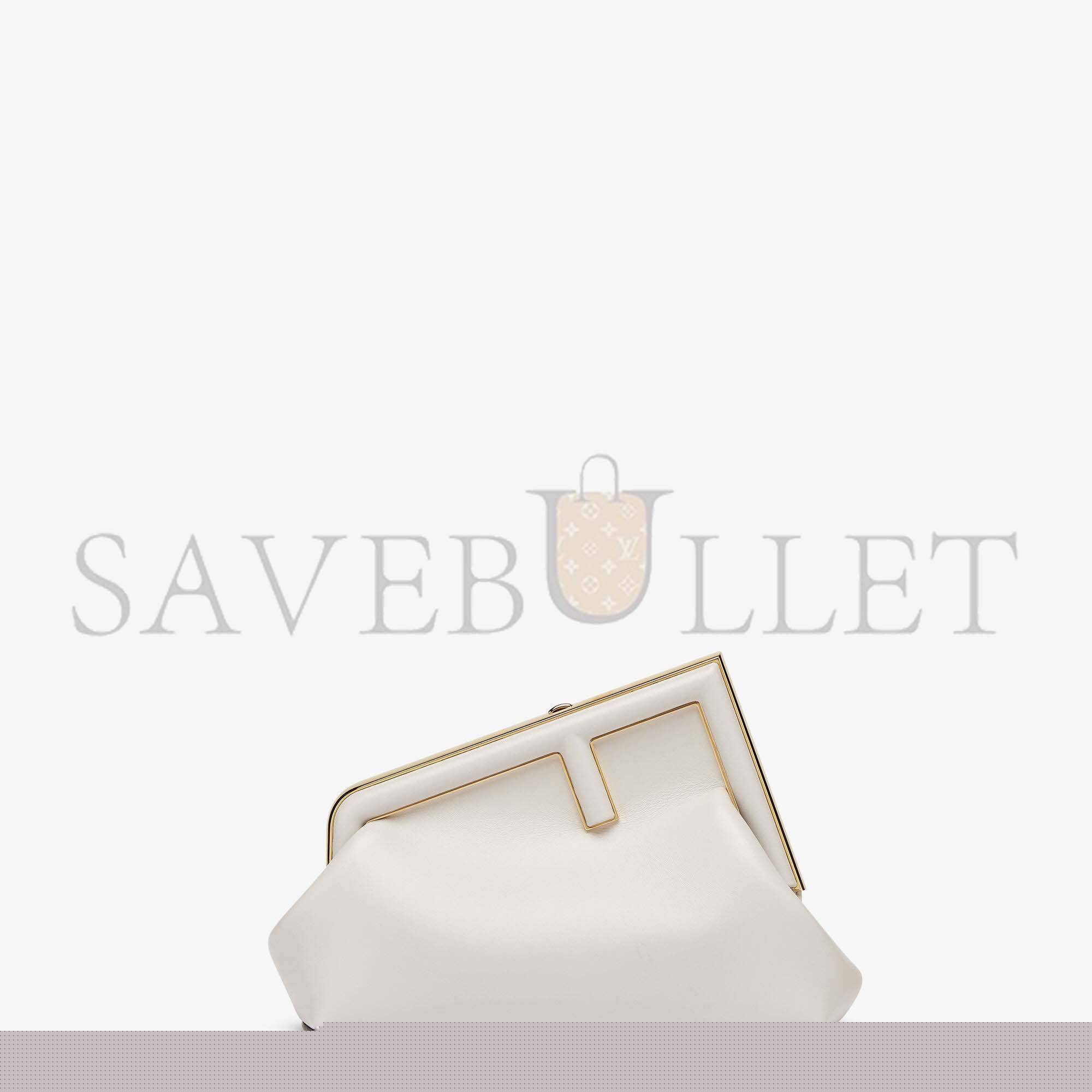 F**di first small - light gray leather bag 8bp129abvef1c76 (26*18*9.5cm)
