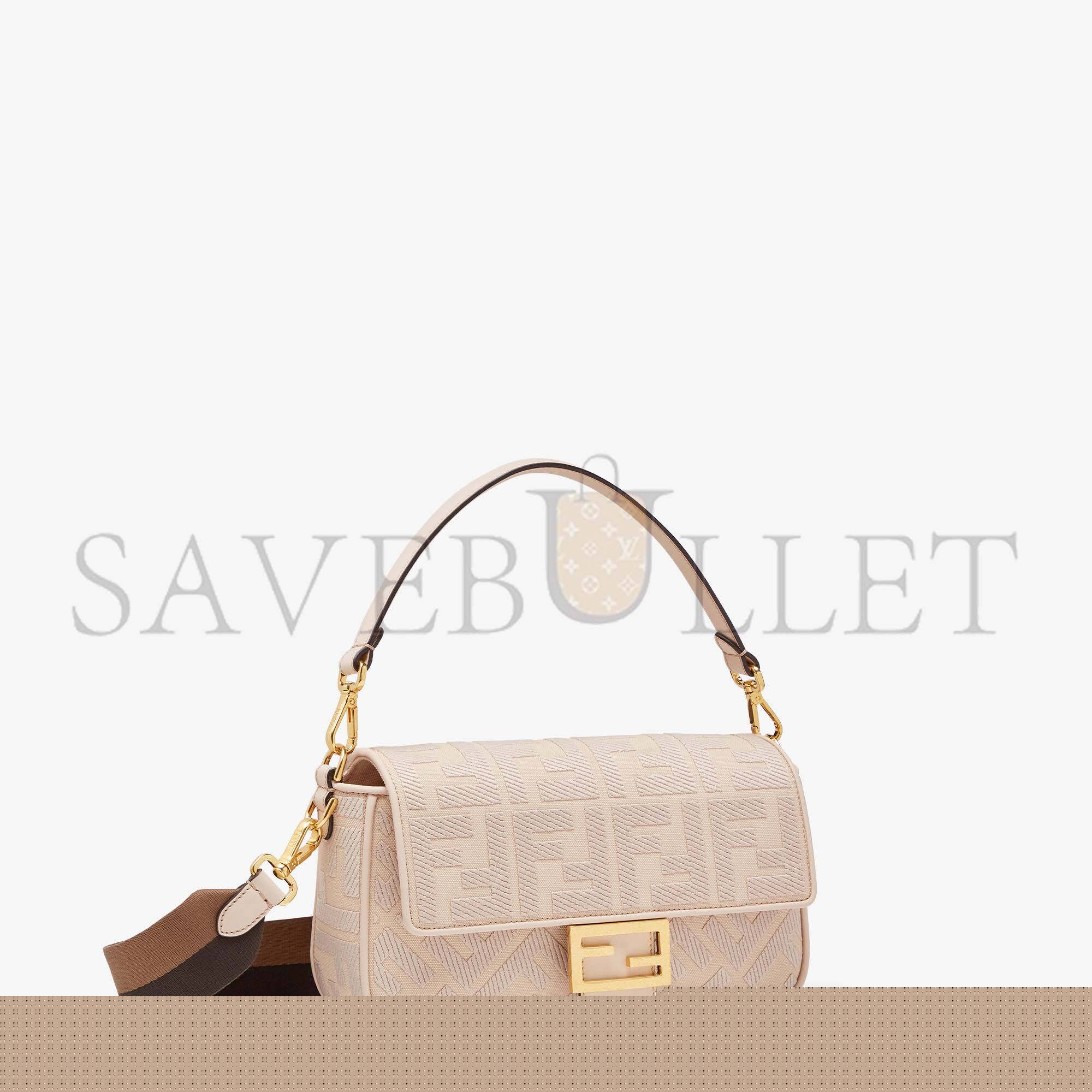 F**di baguette - pink ff canvas bag 8br600ac9of1f7l (27*15*6cm)