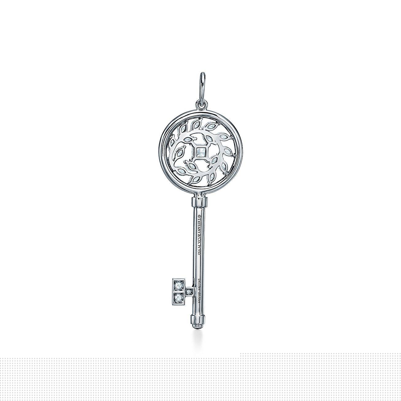 T*f*ny keys T*f*ny victoria® diamond vine key in platinum
