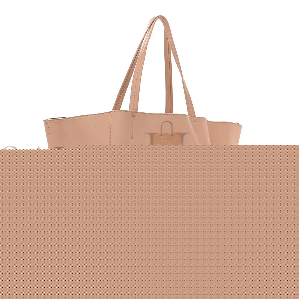 Ce**e soft grained calfskin medium horizontal cabas phantom light blush (28*26*16cm)