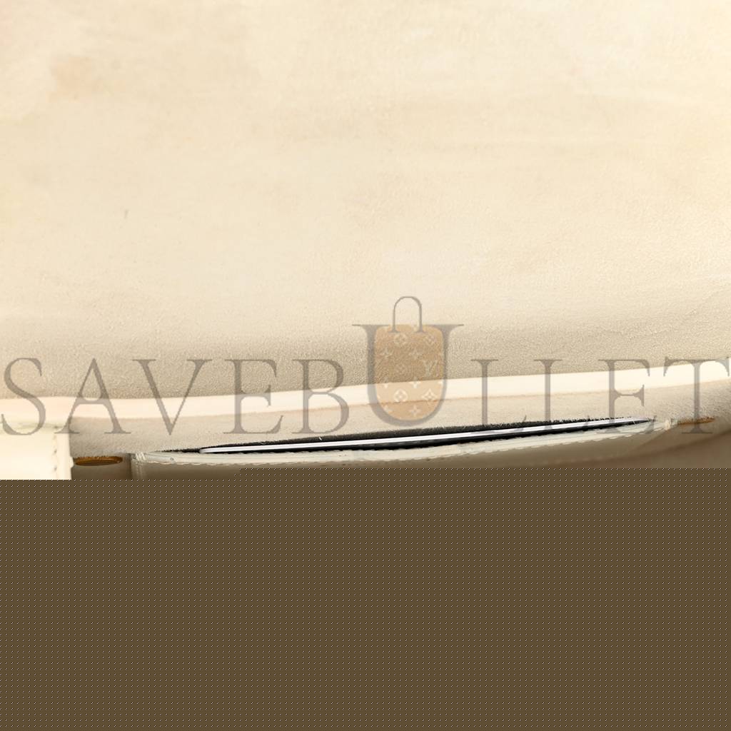 D*or box calfskin small bobby bag white (19*15*5.1cm)