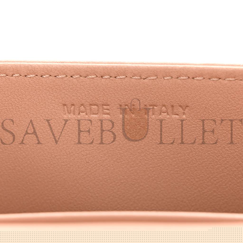 D*or lambskin lady D*or top handle clutch caramel beige (20*11*3.8cm)