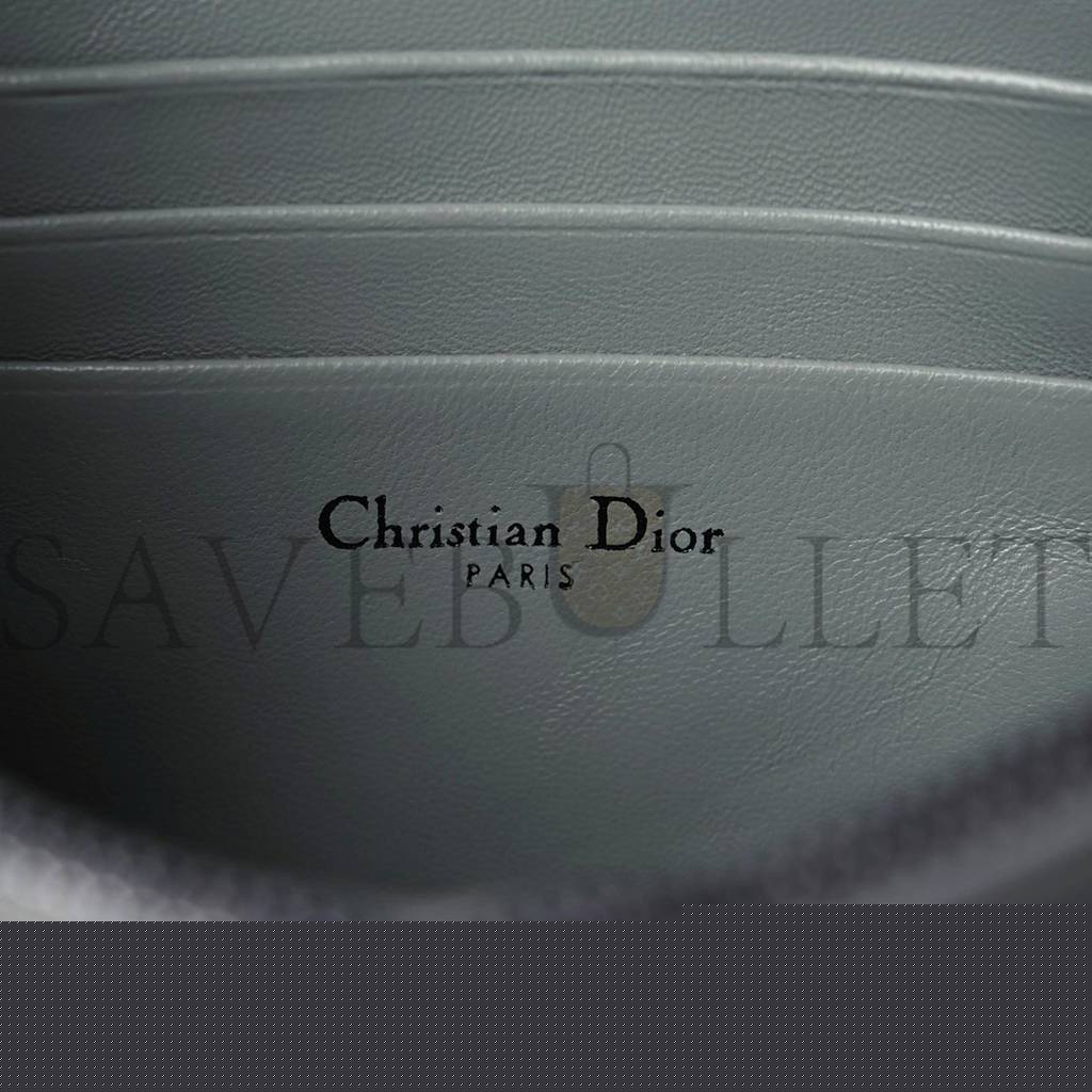 D*or calfskin macrocannage mini caro bag grey (20*12*5.1cm)
