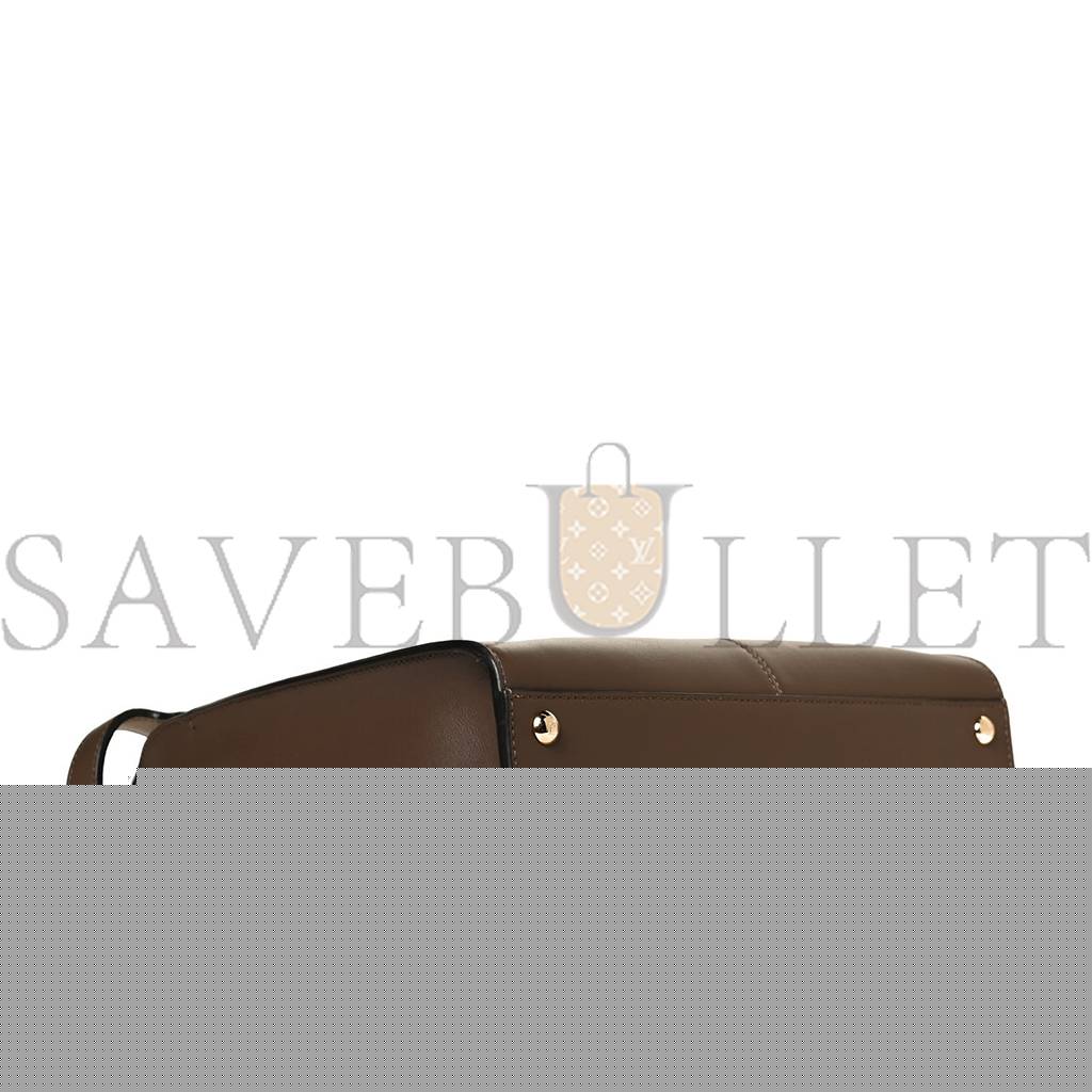 F**di vitello seta glazed fabric ff 1974 medium peekaboo x-lite maya mogano panna (30*25*15cm)