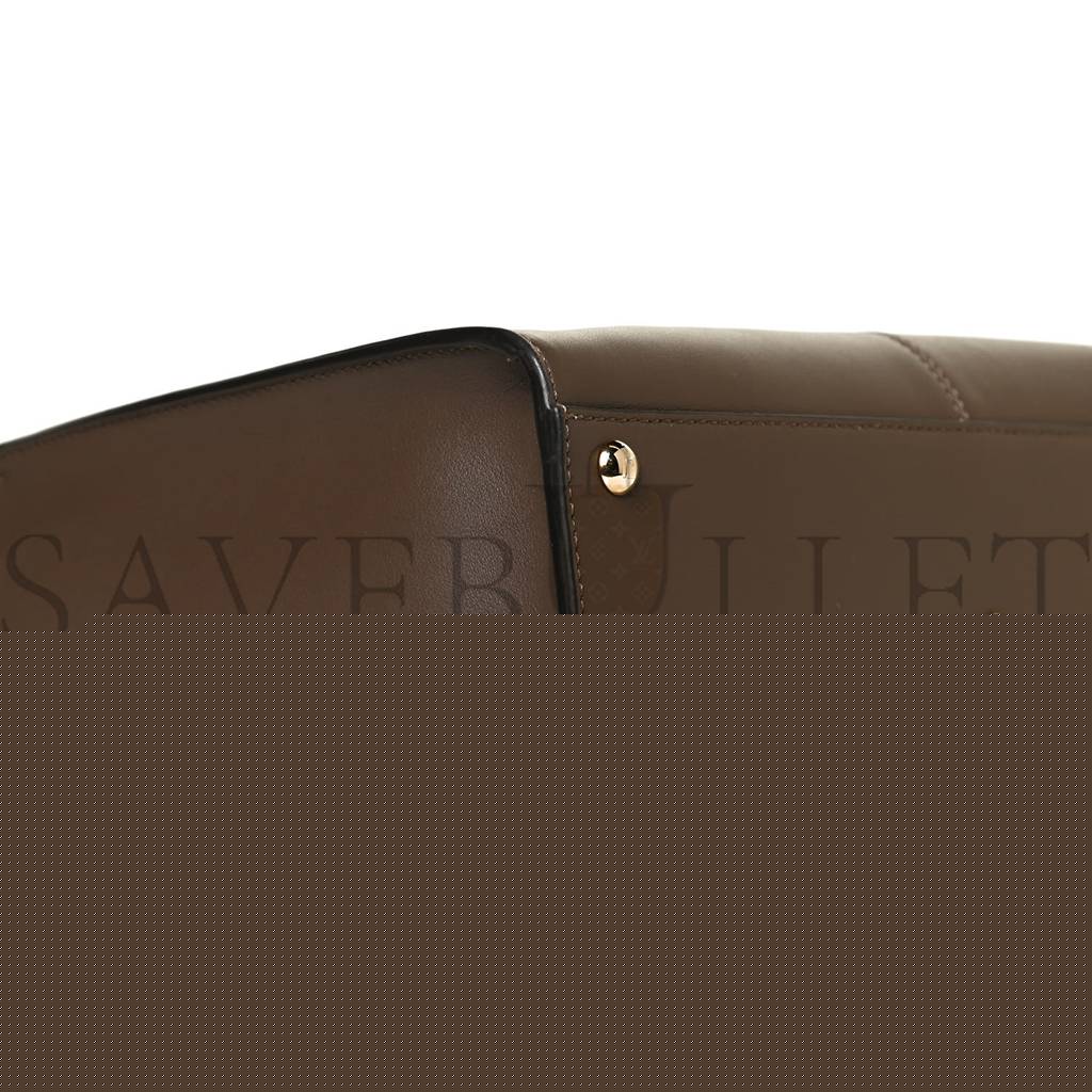 F**di vitello seta glazed fabric ff 1974 medium peekaboo x-lite maya mogano panna (30*25*15cm)